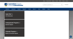 Desktop Screenshot of cbouchard.laurentian.ca