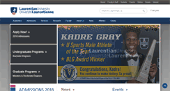 Desktop Screenshot of elearning.laurentian.ca