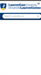 Mobile Screenshot of elearning.laurentian.ca