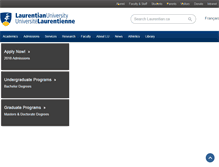 Tablet Screenshot of elearning.laurentian.ca