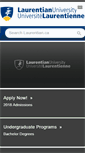 Mobile Screenshot of cce.laurentian.ca