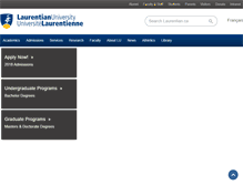 Tablet Screenshot of cce.laurentian.ca