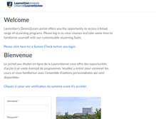 Tablet Screenshot of d2l.laurentian.ca