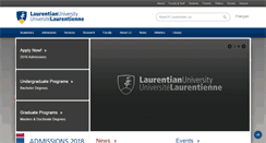 Desktop Screenshot of calendar.laurentian.ca