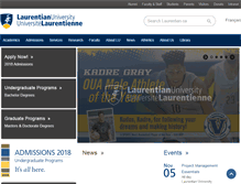 Tablet Screenshot of cts.laurentian.ca